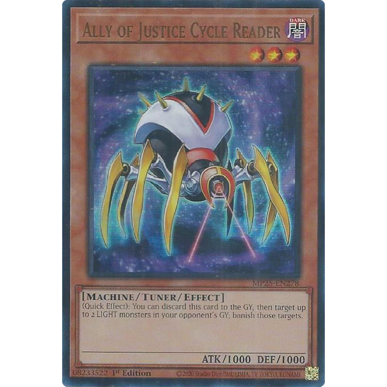 Image for Ally of Justice Cycle Reader (MP25-EN278) (MP25) - YuGiOh