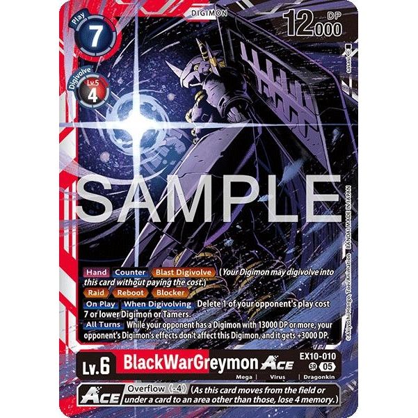 Image for BlackWarGreymon ACE (EX10-010 SR) (EX10) - Digimon Card Game