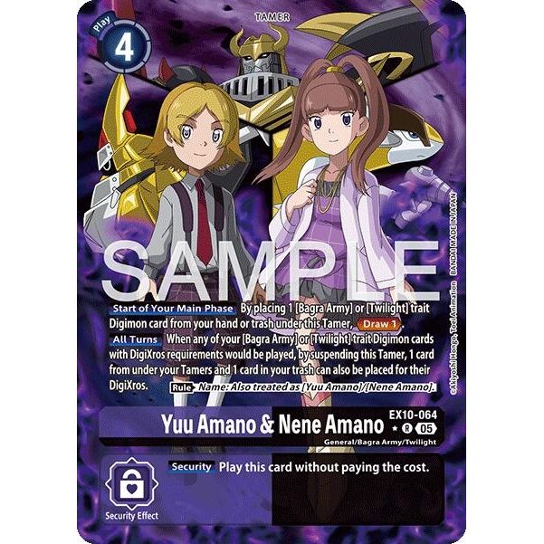 Image for Yuu Amano & Nene Amano (Alternate Art) (EX10-064 R) (EX10) - Digimon Card Game