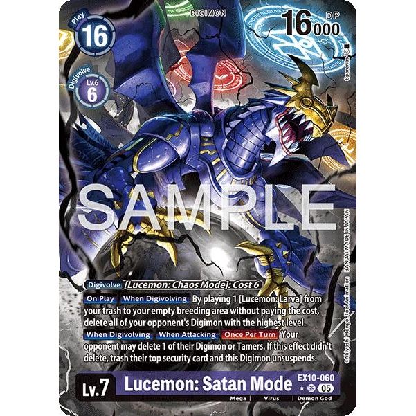 Image for Lucemon: Satan Mode (Alternate Art) (EX10-060 SR) (EX10) - Digimon Card Game