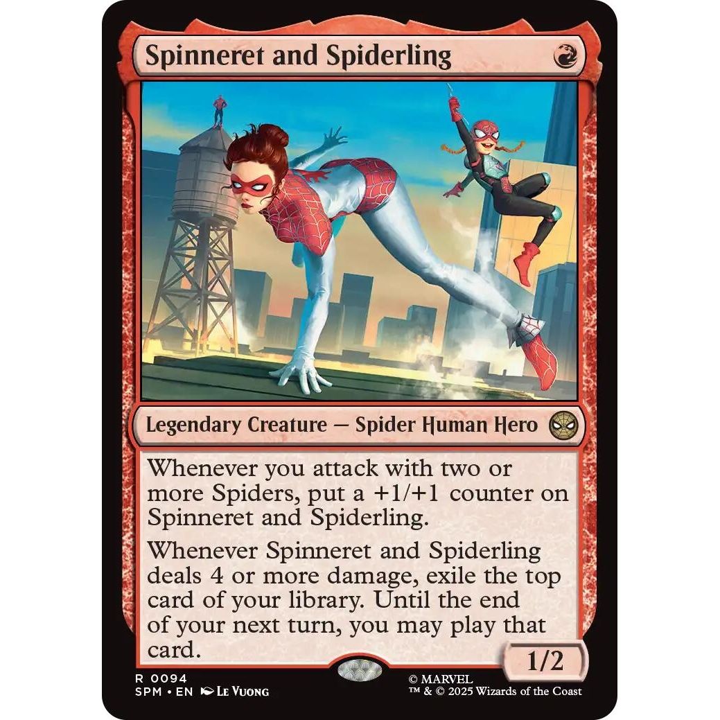Image for Spinneret and Spiderling (94) (SPM) - Magic: The Gathering