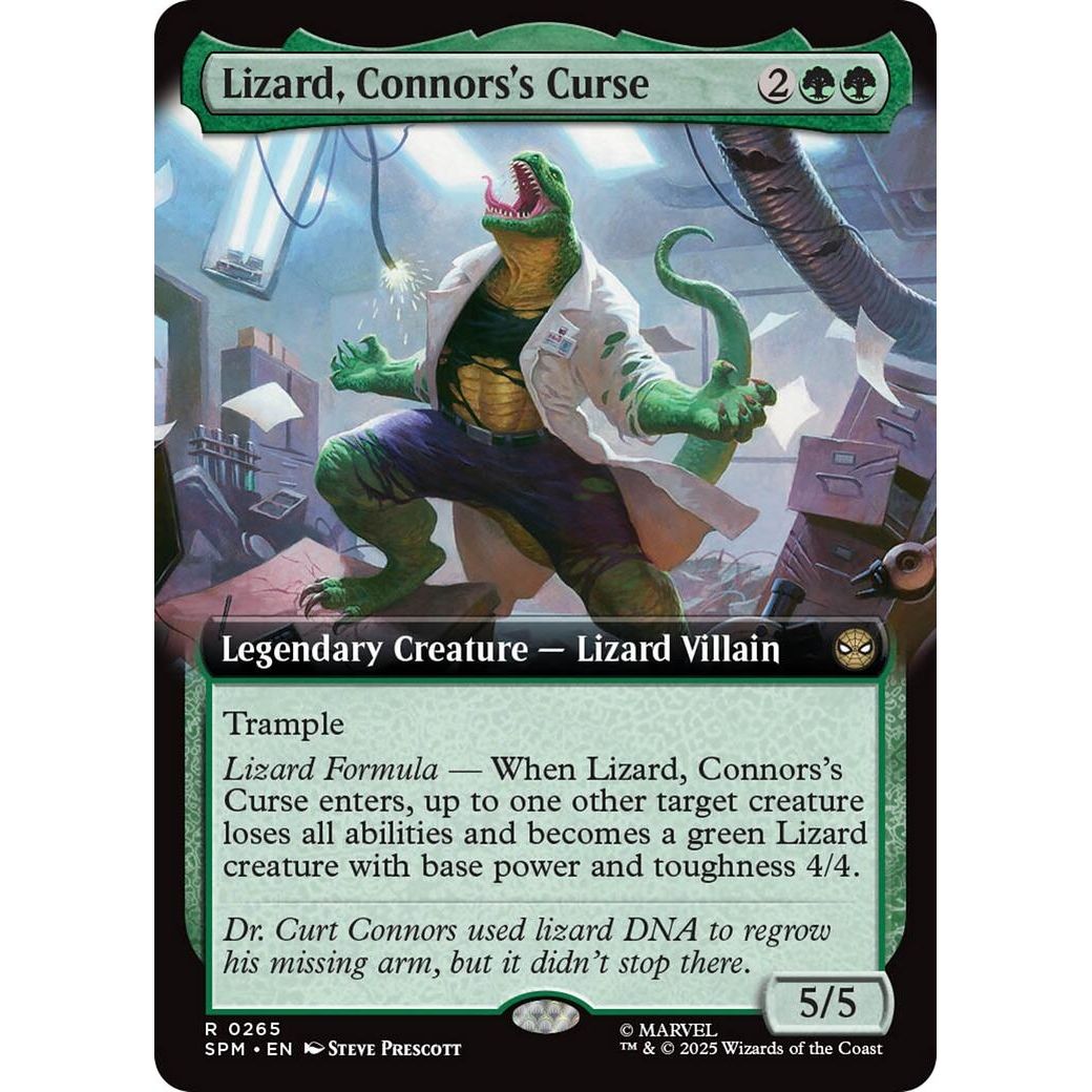 Image for Lizard, Connors's Curse (Extended Art) (265) (SPM) - Magic: The Gathering