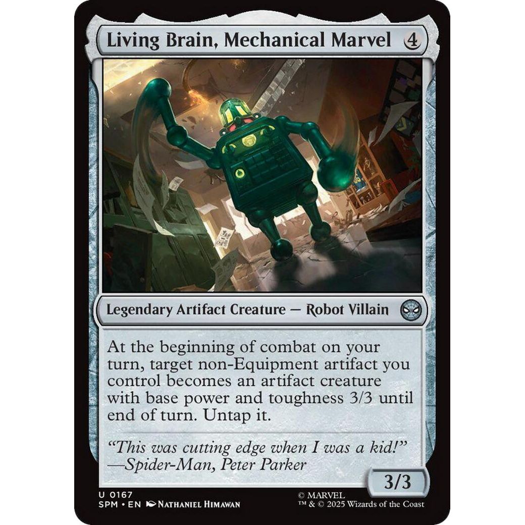 Image for Living Brain, Mechanical Marvel (167) (SPM) - Magic: The Gathering