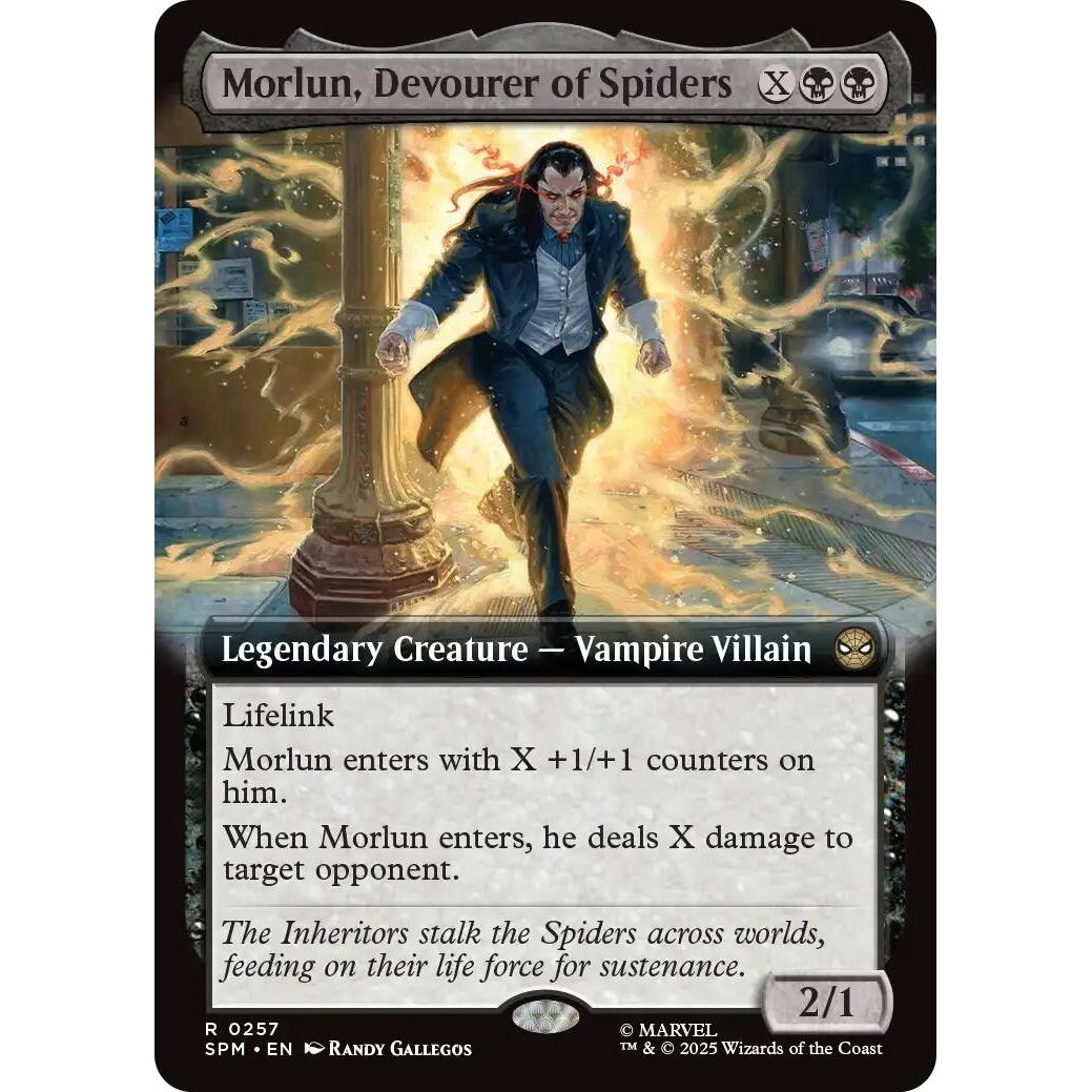 Image for Morlun, Devourer of Spiders (Extended Art) (257) (SPM) - Magic: The Gathering