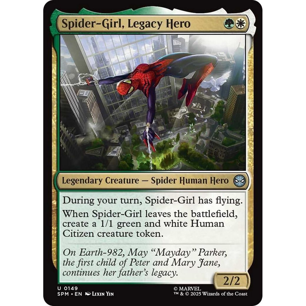 Image for Spider-Girl, Legacy Hero (149) (SPM) - Magic: The Gathering