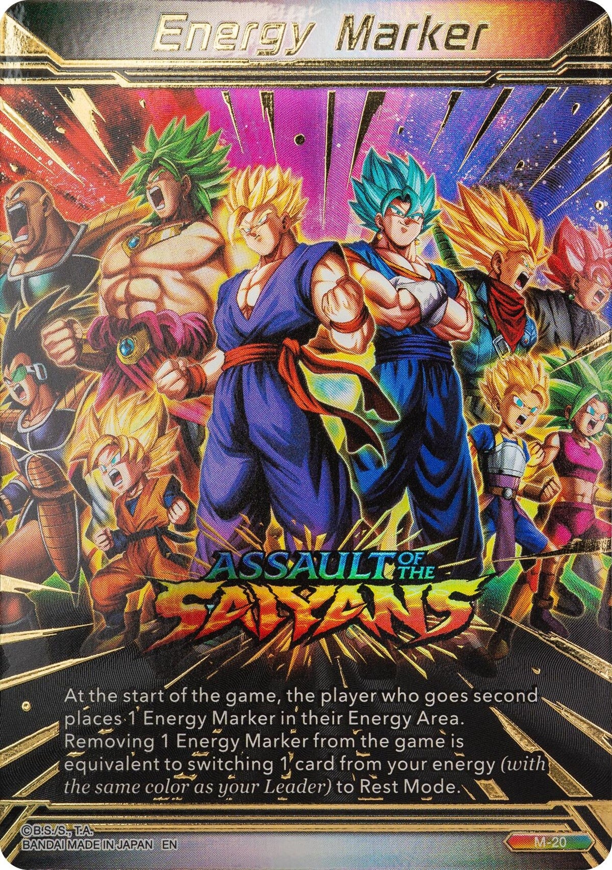 Image for Energy Marker - Assault of the Saiyans (M-20) (M-20) (BT28) - Dragon Ball Super: Masters