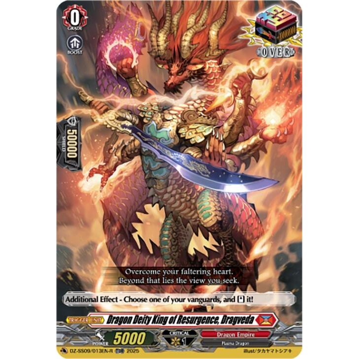 Image for Dragon Deity King of Resurgence, Dragveda (TDR) (DZ-SS09/013EN-R) (DZ-SS09) - Cardfight Vanguard