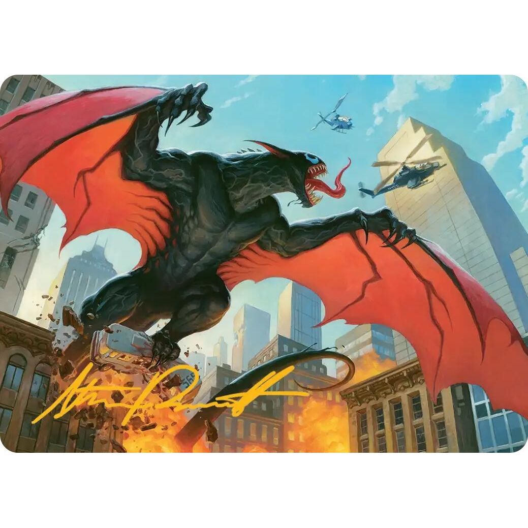 Image for Grendel, Spawn of Knull Art Card (Gold-Stamped Signature) (54) (AASPM) - Magic: The Gathering