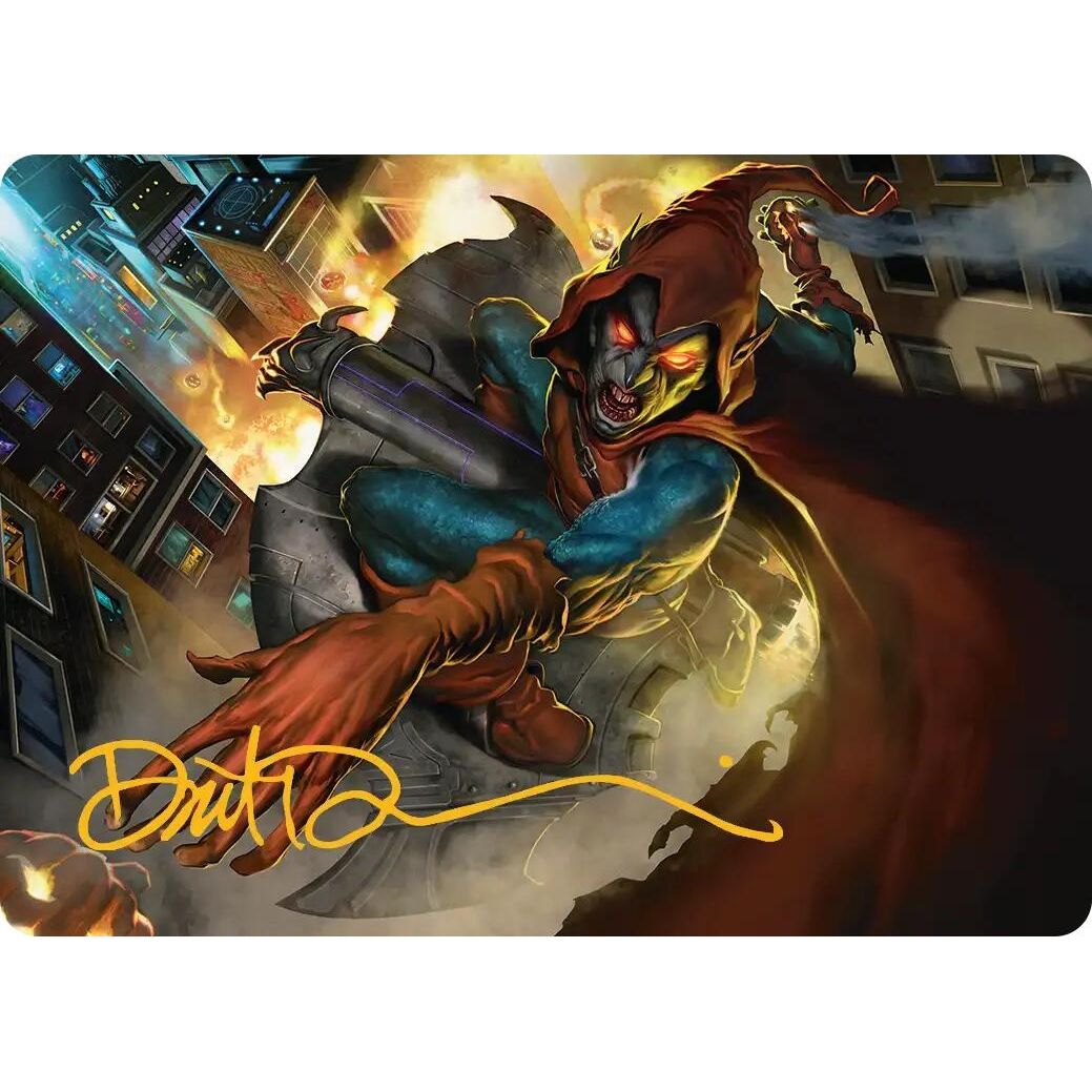 Image for Hobgoblin, Mantled Marauder Art Card (Gold-Stamped Signature) (15) (AASPM) - Magic: The Gathering