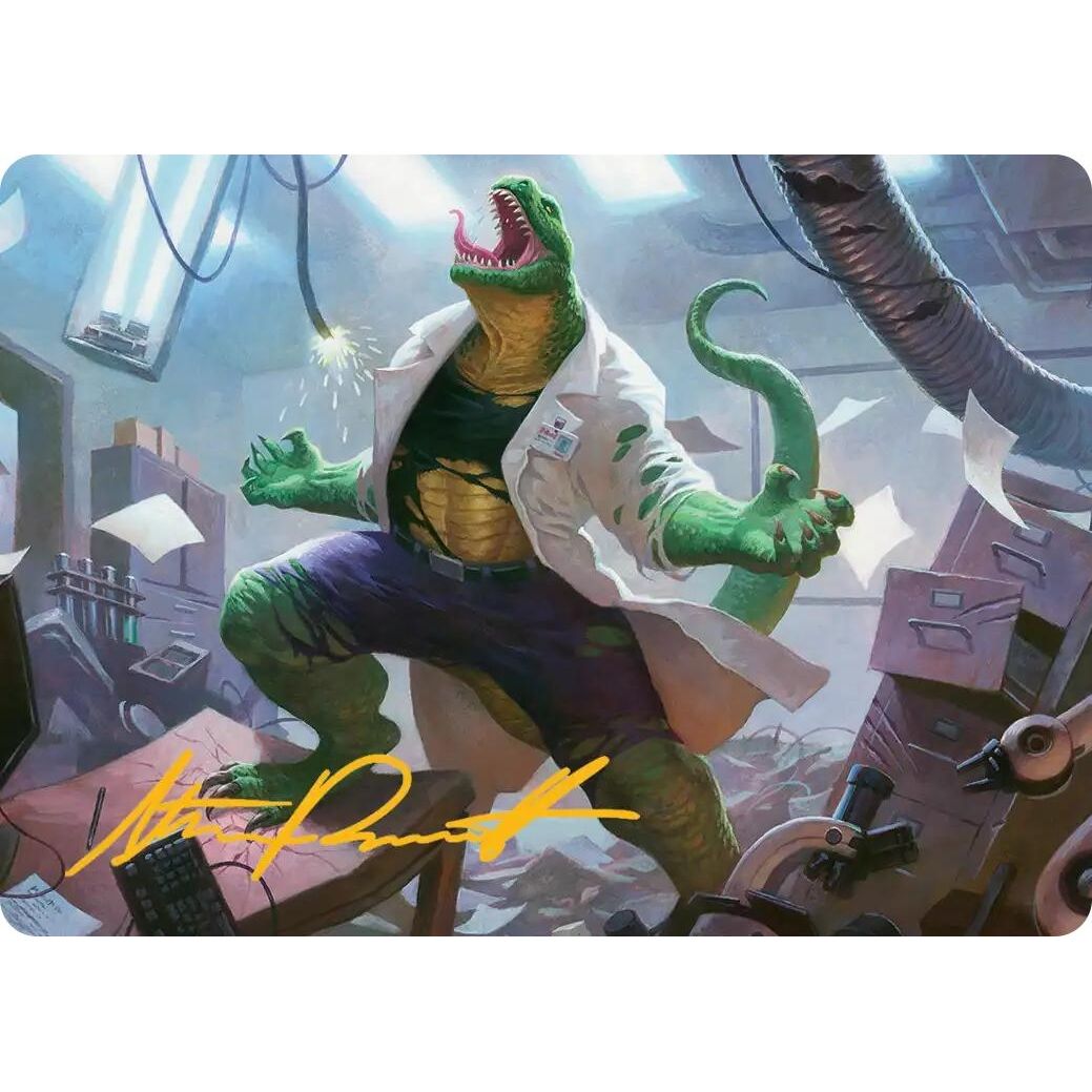Image for Lizard, Connors's Curse Art Card (Gold-Stamped Signature) (18) (AASPM) - Magic: The Gathering