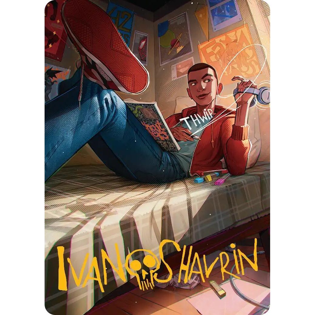 Image for Miles Morales Art Card (Gold-Stamped Signature) (35) (AASPM) - Magic: The Gathering