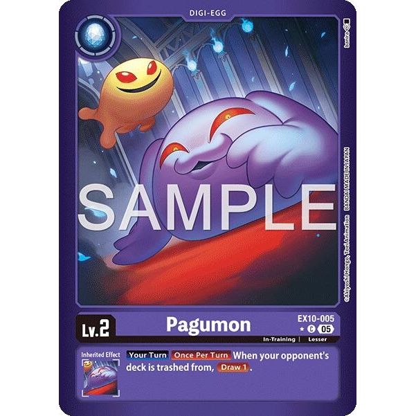 Image for Pagumon (Limited Foil) (EX10-005 C) (EX10) - Digimon Card Game