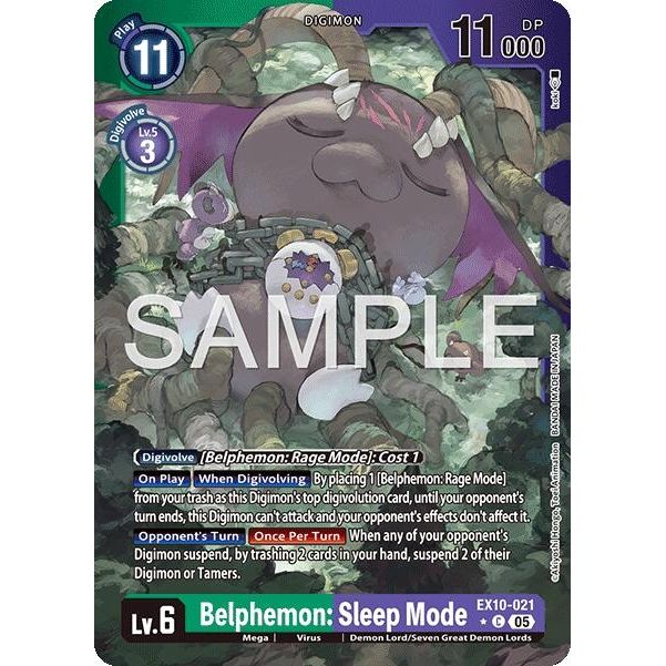Image for Belphemon: Sleep Mode (Limited Foil) (EX10-021 C) (EX10) - Digimon Card Game