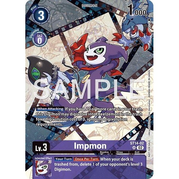 Image for Impmon (Sinister Order Legend Pack) (ST14-02 SR) (ST-14) - Digimon Card Game