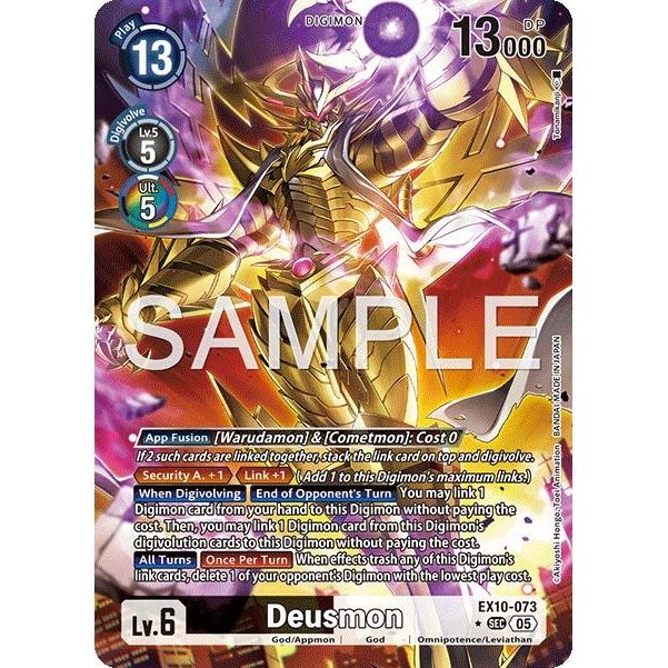 Image for Deusmon (Alternate Art) (EX10-073 SEC) (EX10) - Digimon Card Game