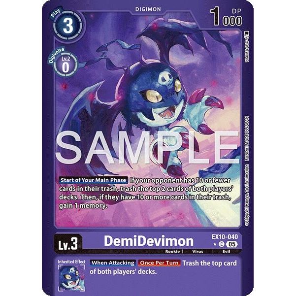 Image for DemiDevimon (Limited Foil) (EX10-040 C) (EX10) - Digimon Card Game