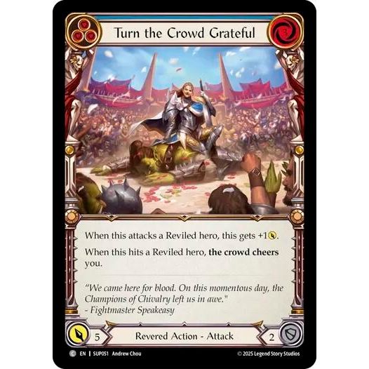 Image for Turn the Crowd Grateful (Blue) (SUP051) (SUP) - Flesh and Blood TCG
