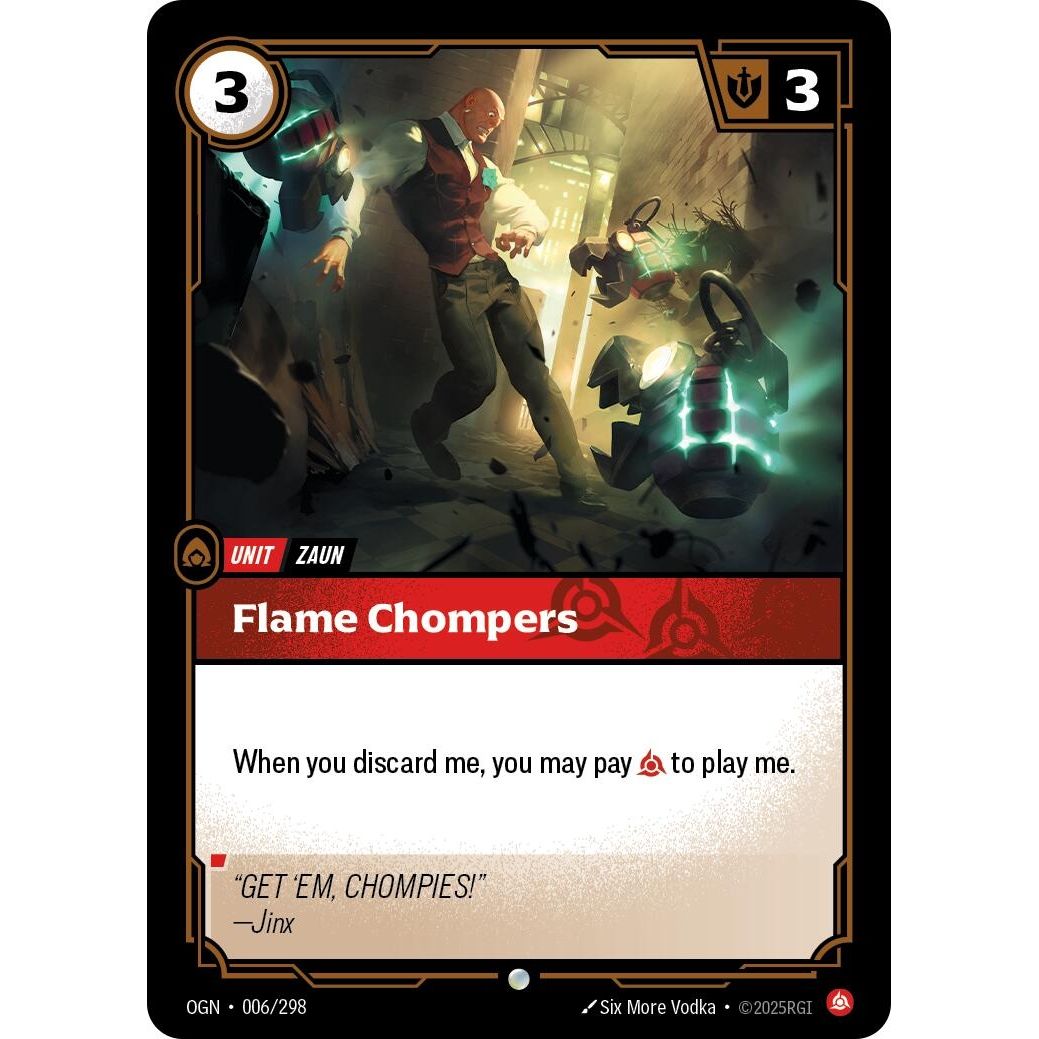 Image for Flame Chompers (006/298) (OGN) - Riftbound: League of Legends Trading Card Game