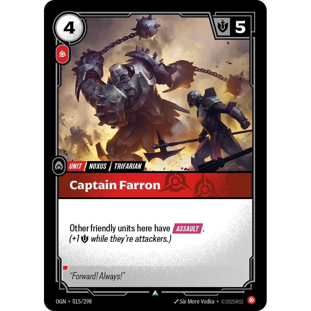 Image for Captain Farron (015/298) (OGN) - Riftbound: League of Legends Trading Card Game