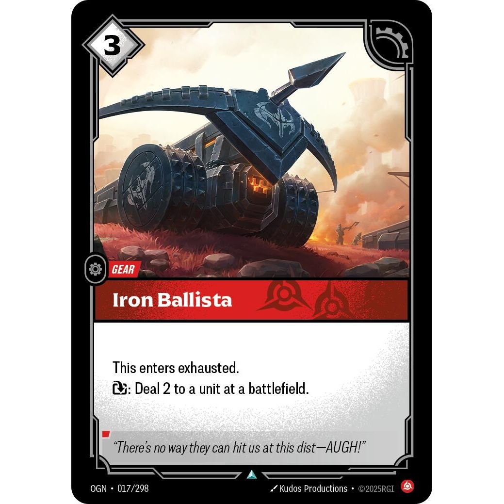 Image for Iron Ballista (017/298) (OGN) - Riftbound: League of Legends Trading Card Game