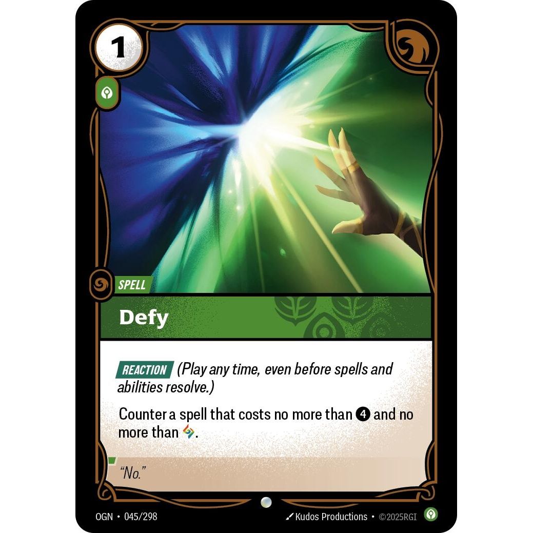Image for Defy (045/298) (OGN) - Riftbound: League of Legends Trading Card Game