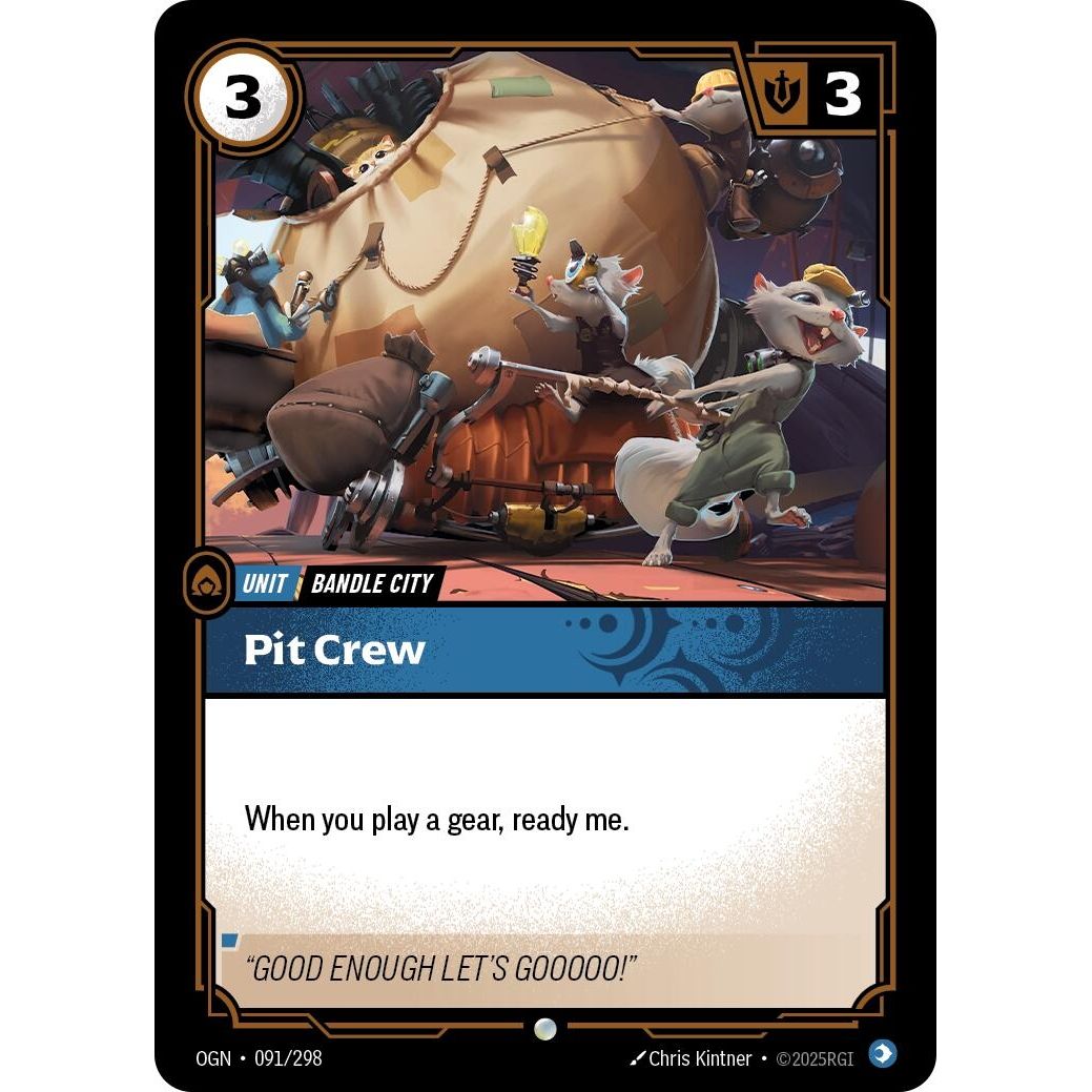 Image for Pit Crew (091/298) (OGN) - Riftbound: League of Legends Trading Card Game