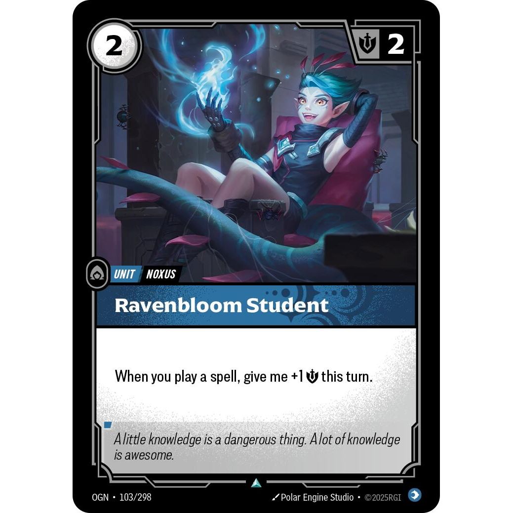 Image for Ravenbloom Student (103/298) (OGN) - Riftbound: League of Legends Trading Card Game