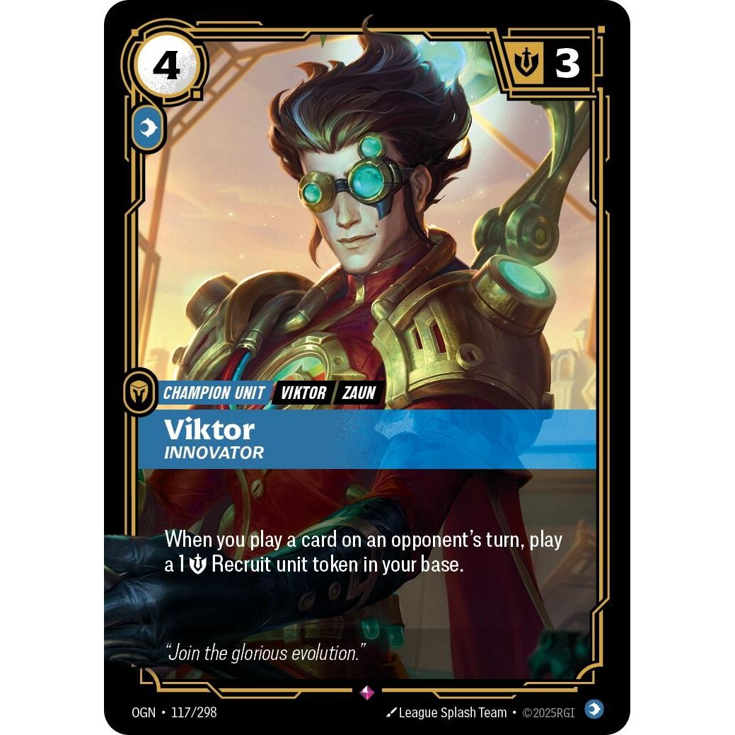 Image for Viktor - Innovator (117/298) (OGN) - Riftbound: League of Legends Trading Card Game