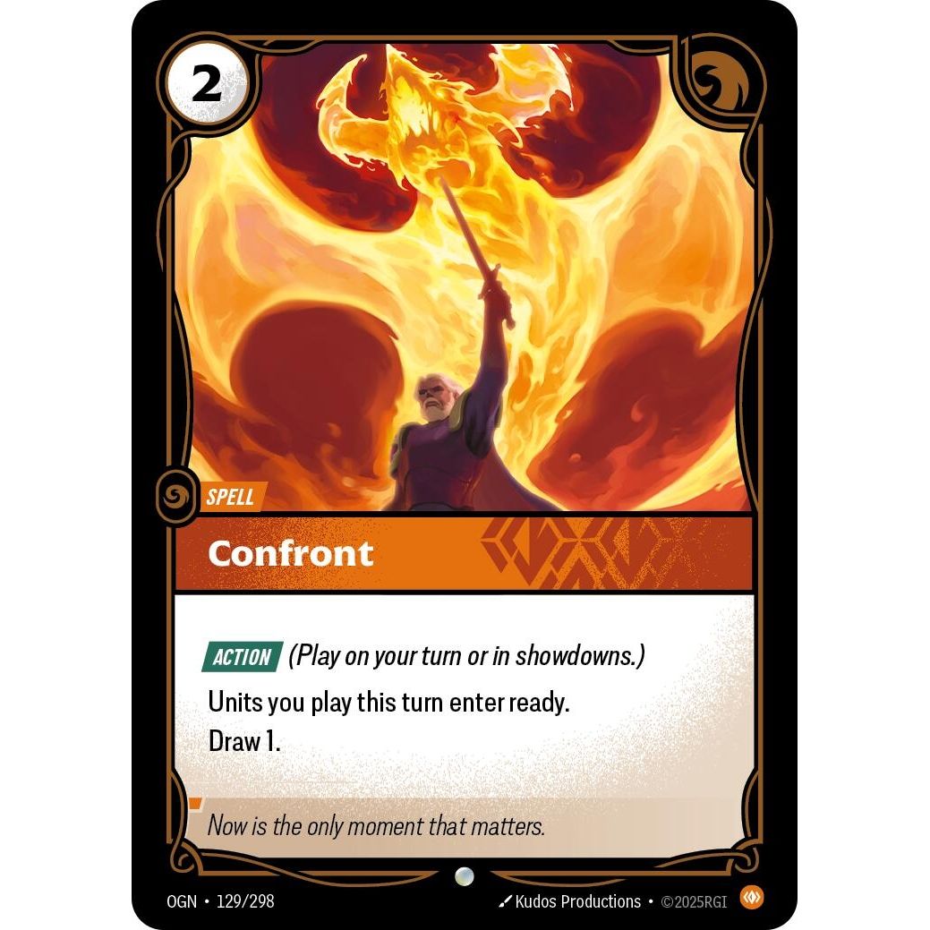 Image for Confront (129/298) (OGN) - Riftbound: League of Legends Trading Card Game