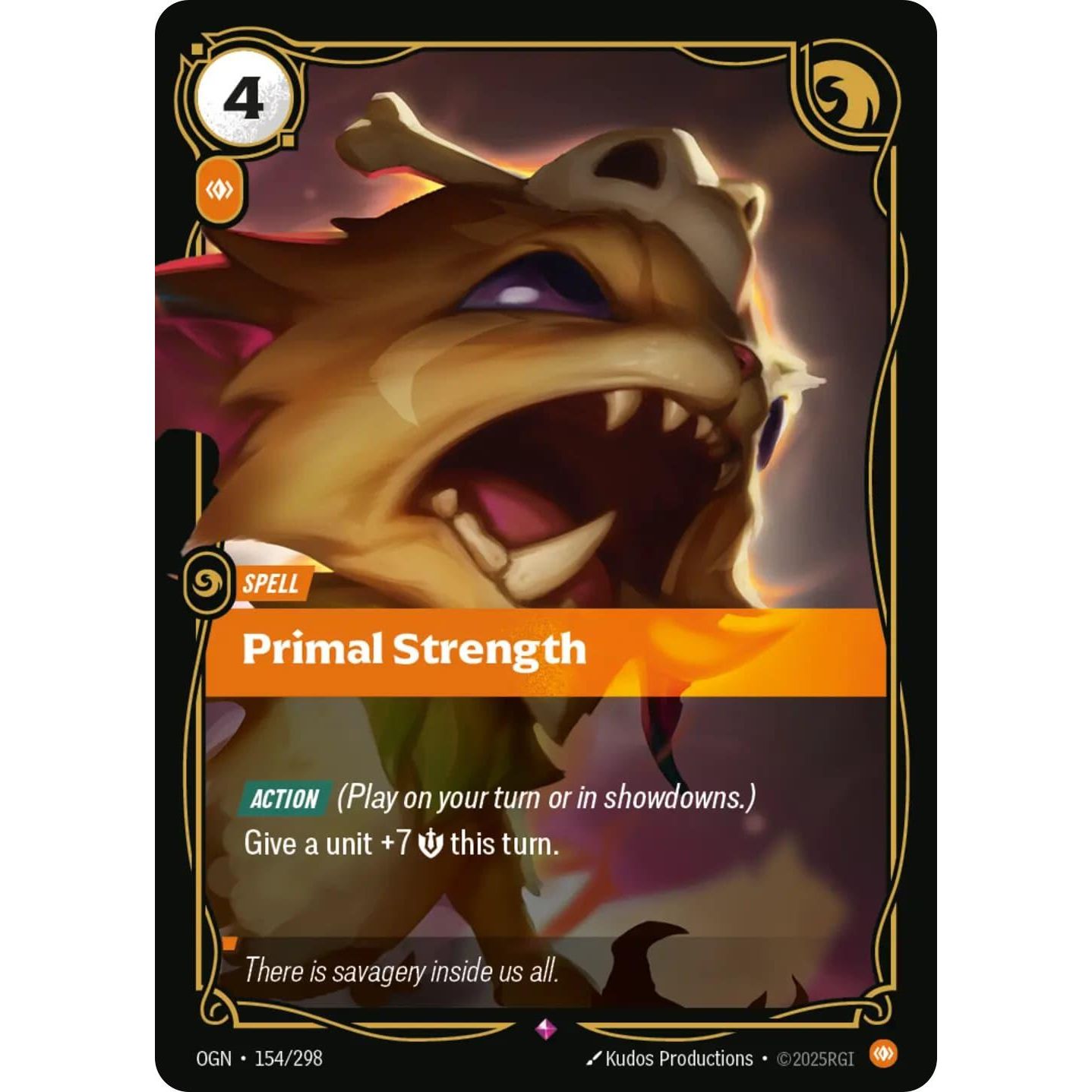 Image for Primal Strength (154/298) (OGN) - Riftbound: League of Legends Trading Card Game