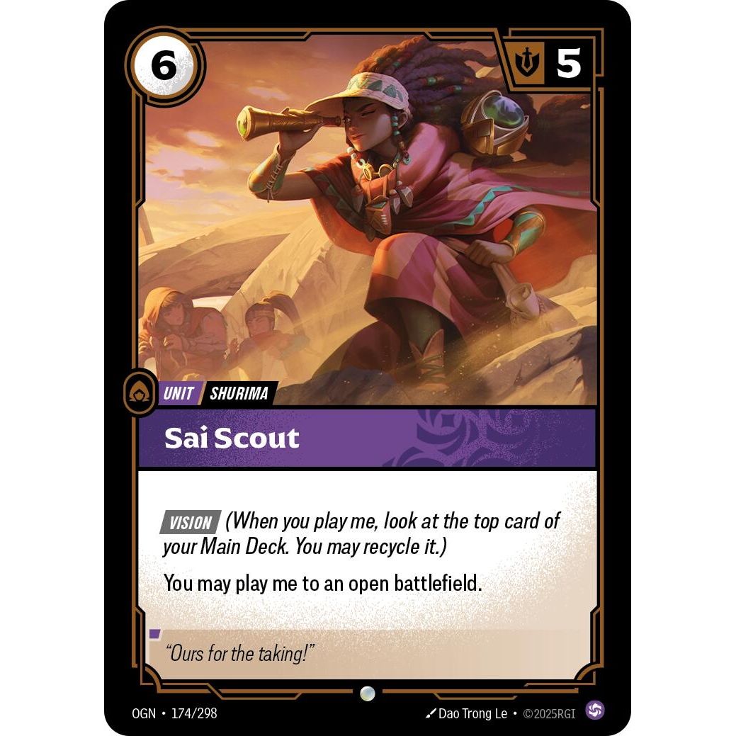 Image for Sai Scout (174/298) (OGN) - Riftbound: League of Legends Trading Card Game