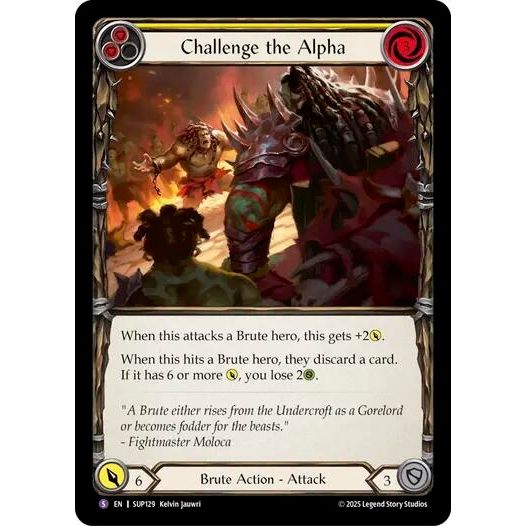 Image for Challenge the Alpha (SUP129) (SUP) - Flesh and Blood TCG