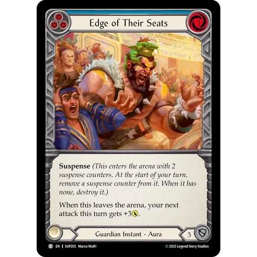 Image for Edge of Their Seats (Blue) (SUP203) (SUP) - Flesh and Blood TCG