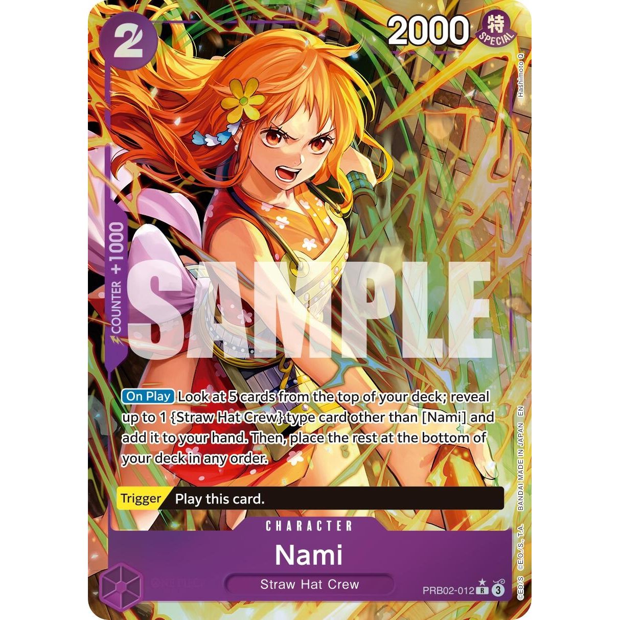 Image for Nami (Alternate Art) (PRB02-012) (PRB-02) - One Piece Card Game