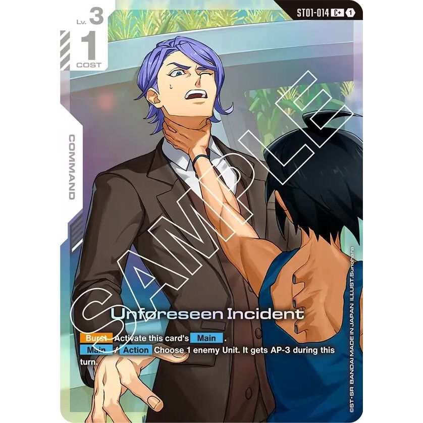 Image for Unforeseen Incident (C+) (ST01-014) (ST05) - Gundam Card Game