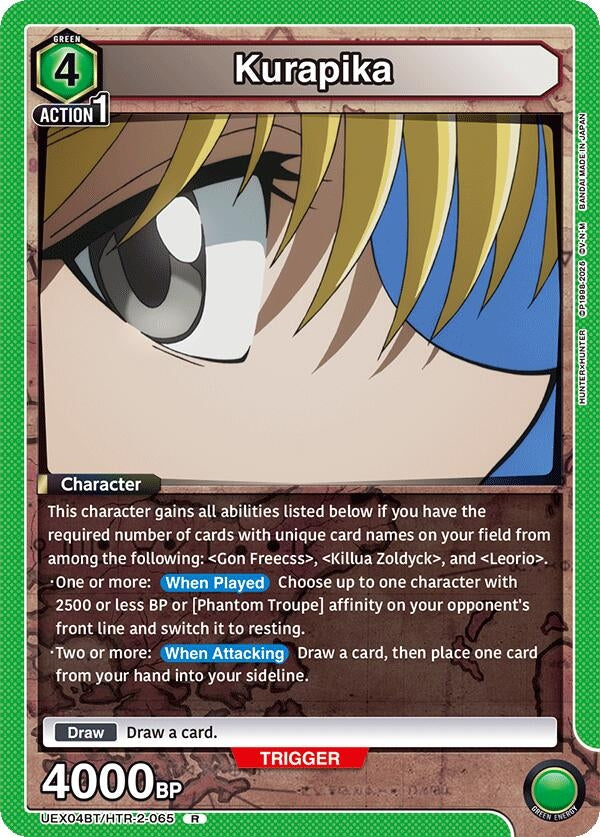 Image for Kurapika (065) (UEX04BT/HTR-2-065) (UEX04BT) - Union Arena