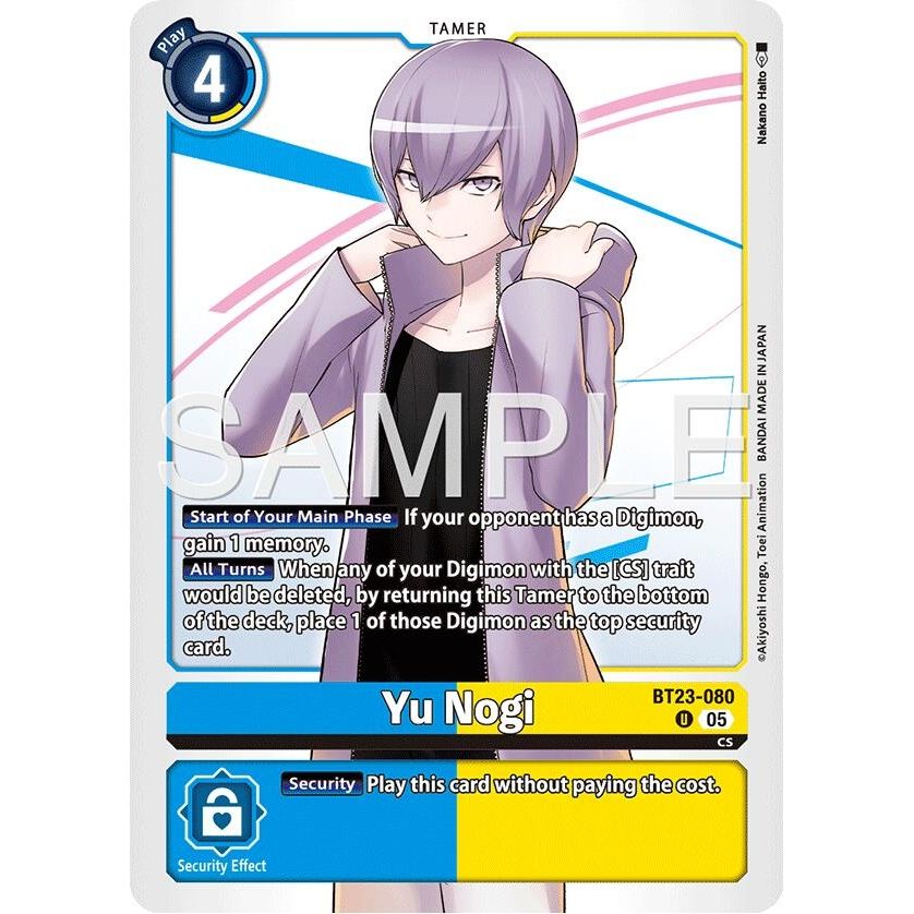 Image for Yu Nogi (BT23-080 U) (BT-23) - Digimon Card Game