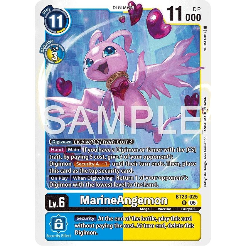 Image for Marine Angemon (BT23-025 U) (BT-23) - Digimon Card Game