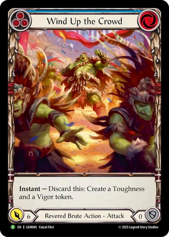 Image for Wind Up the Crowd (GEM085) (GEM) - Flesh and Blood TCG