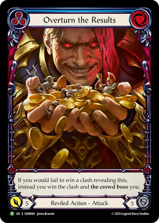 Image for Overturn the Results (GEM094) (GEM) - Flesh and Blood TCG