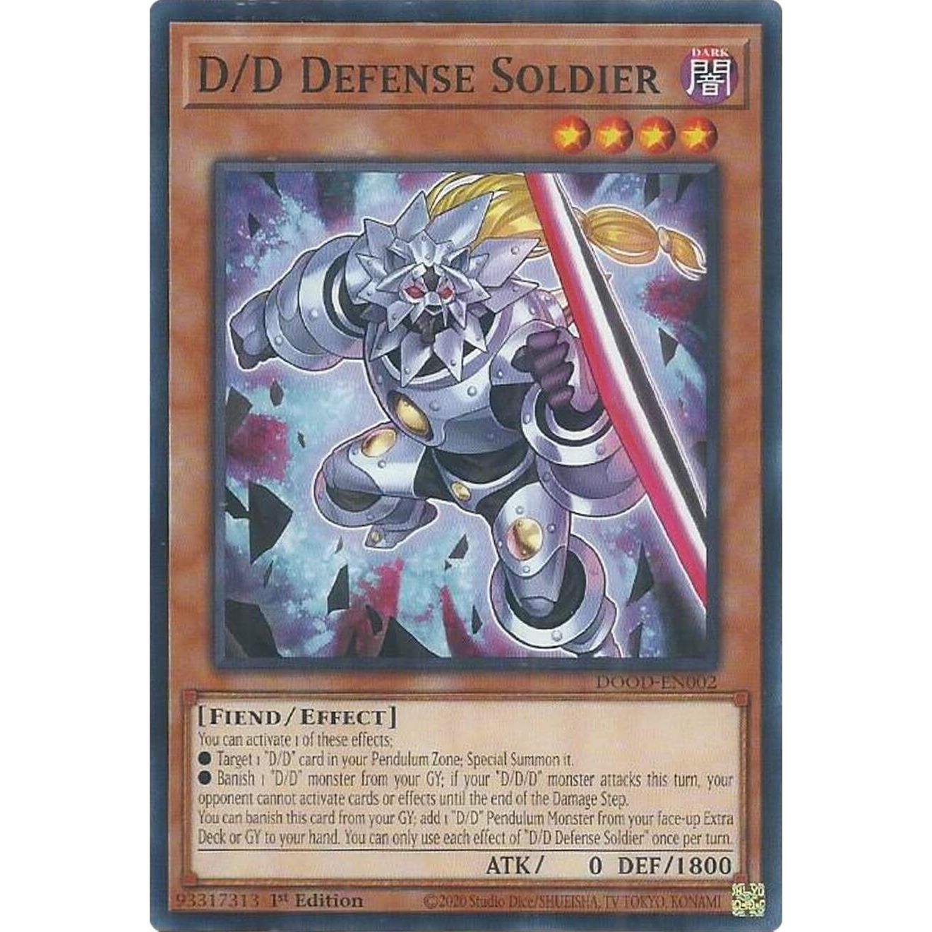 Image for D/D Defense Soldier (DOOD-EN002) (DOOD) - YuGiOh