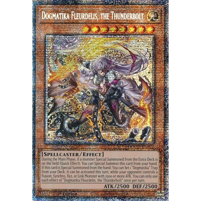 Image for Dogmatika Fleurdelis, the Thunderbolt (Starlight Rare) (DOOD-EN026) (DOOD) - YuGiOh