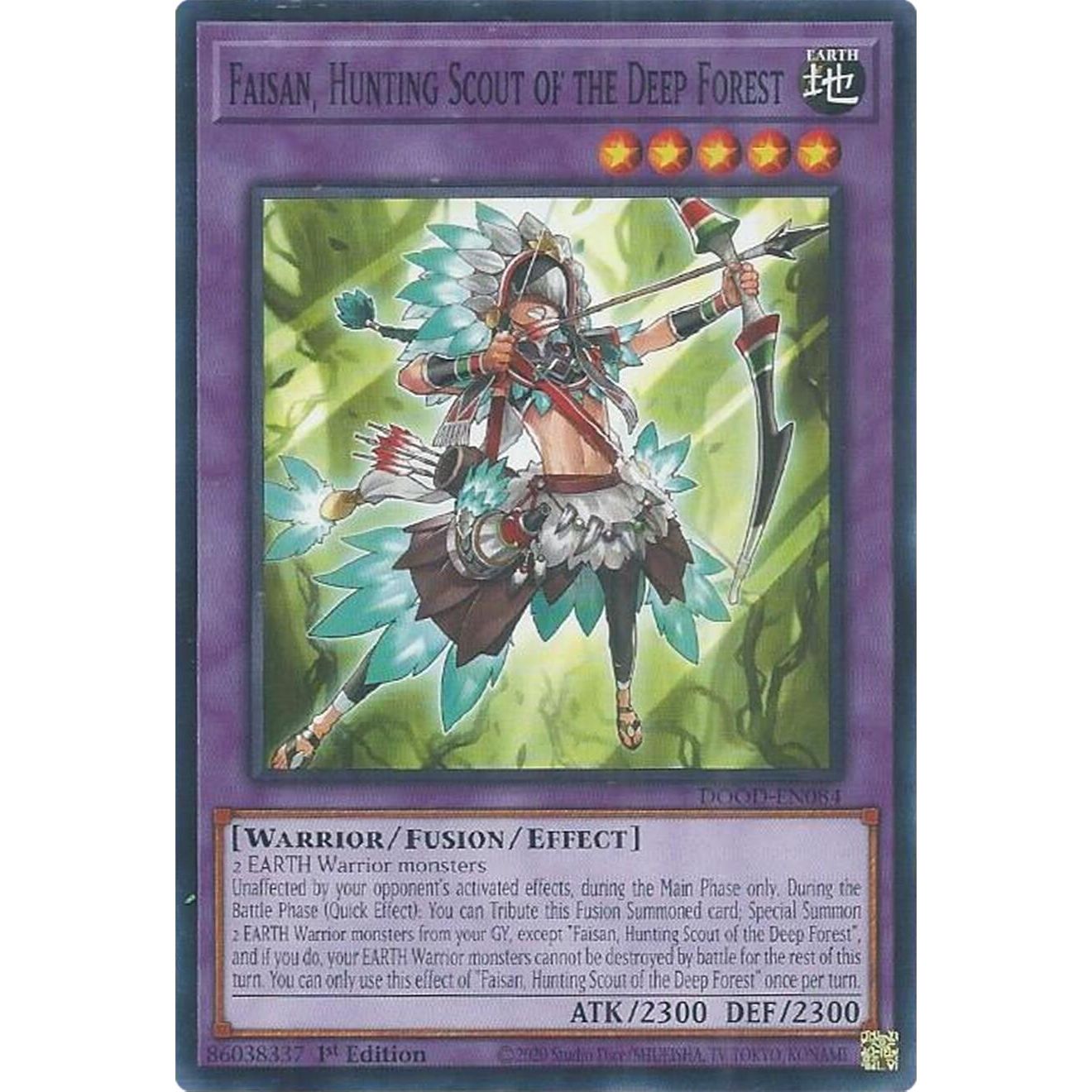 Image for Faisan, Hunting Scout of the Deep Forest (DOOD-EN084) (DOOD) - YuGiOh