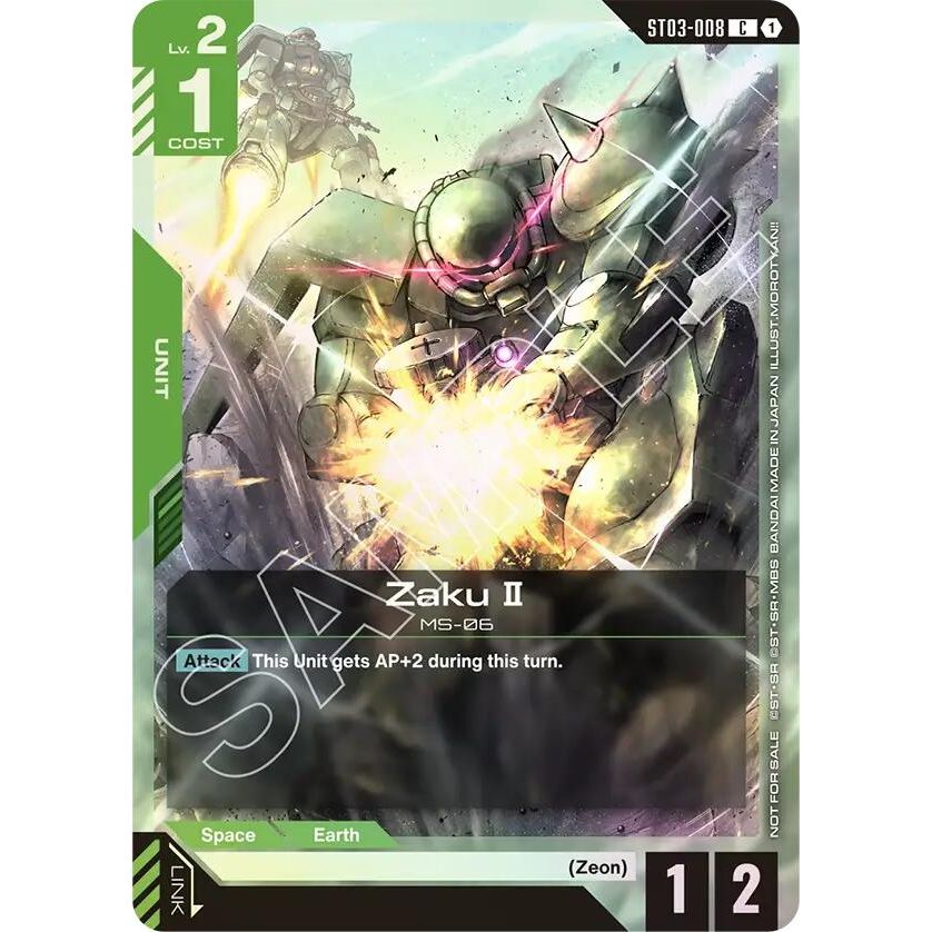 Image for Zaku II (Championship Participation Pack 01) (ST03-008) (GCG-PR) - Gundam Card Game