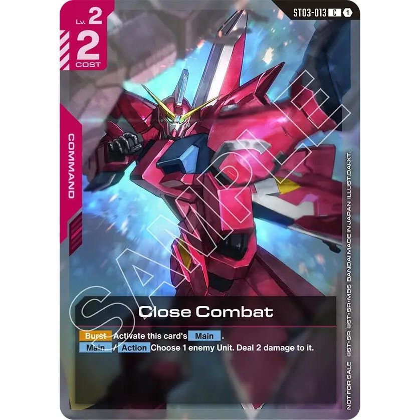 Image for Close Combat (Championship Participation Pack 01) (ST03-013) (GCG-PR) - Gundam Card Game