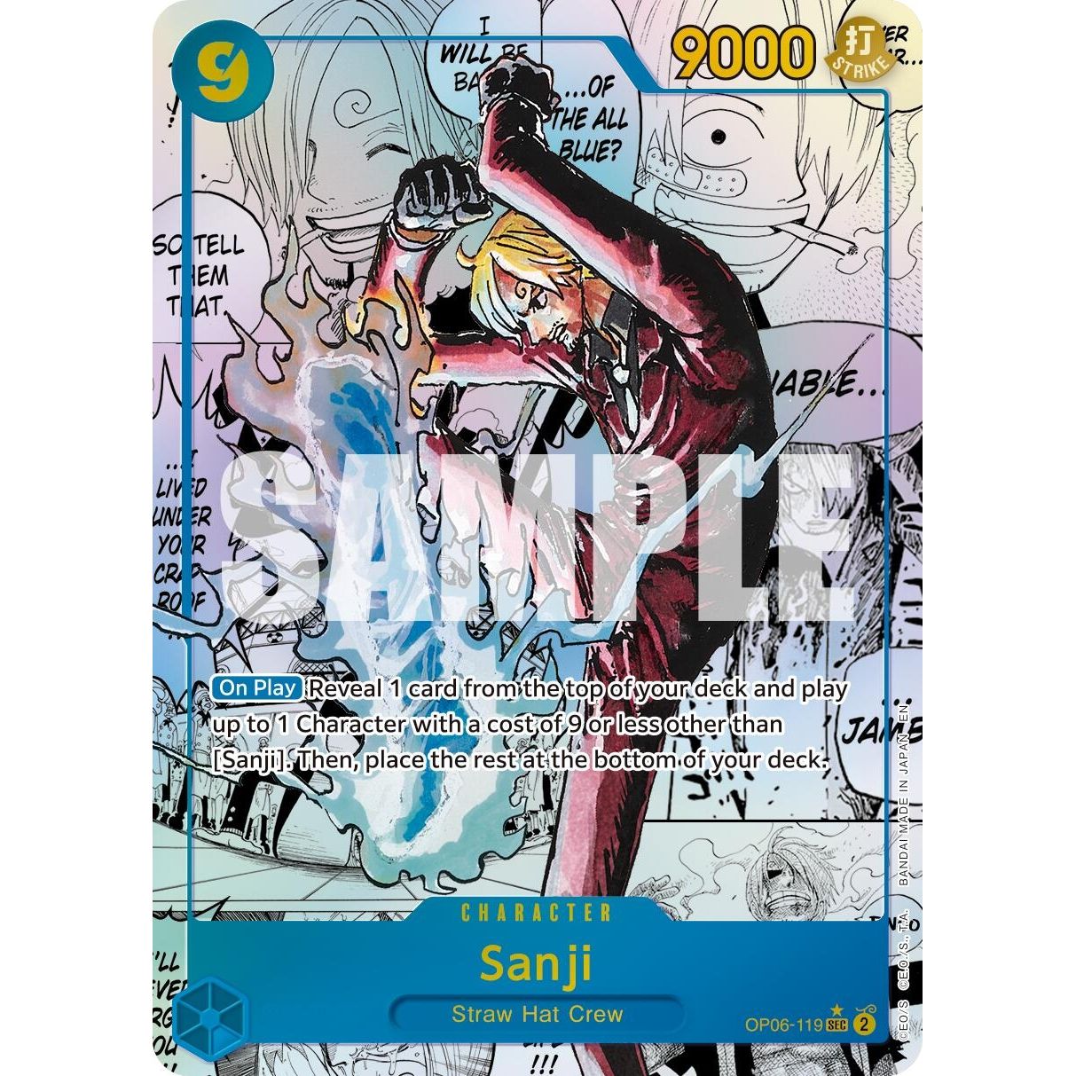 Image for Sanji - OP06-119 (Manga) (OP06-119) (PRB-02) - One Piece Card Game