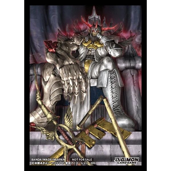 Image for Digimon Card Game Official Sleeves - DarknessBagramon (Sinister Order Box Topper) (5-pack) - Card Sleeves