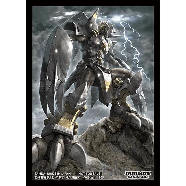 Image for Digimon Card Game Official Sleeves - BlackWarGreymon (Sinister Order Box Topper) (5-pack) - Card Sleeves