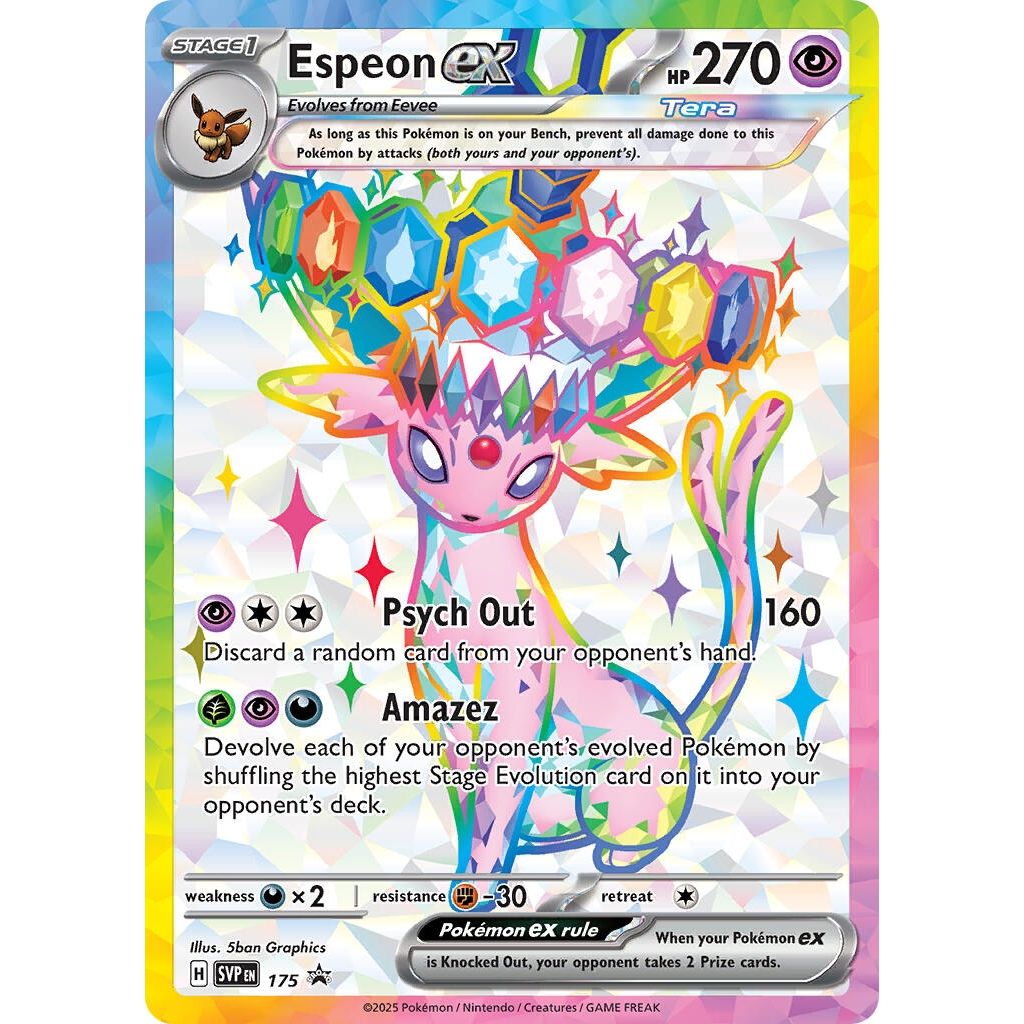 Espeon ex - 175 (SVP 175) (SWSD) | Buy Pokemon Cards Canada | EA Collectibles Espeon ex - 175 (SVP 175) (SWSD) | Buy Pokemon Cards Canada | EA Collectibles