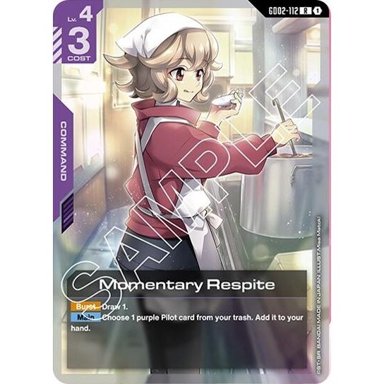 Image for Momentary Respite (GD02-112) (GD02) - Gundam Card Game